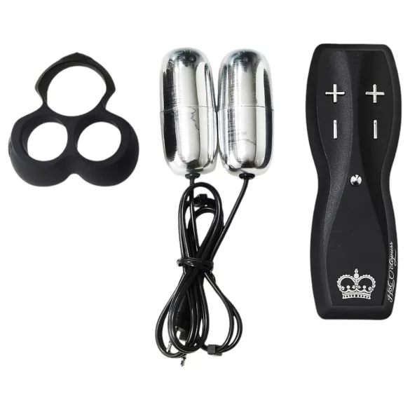 HOT Octopuss JETT - penishoved vibrator med 2 motorer - sort