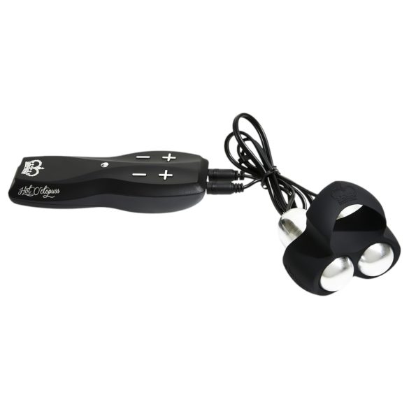 HOT Octopuss JETT - 2-motoriseret penishovedvibrator (sort)