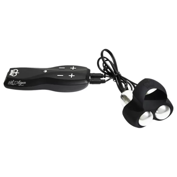HOT Octopuss JETT - penishoved vibrator med 2 motorer - sort