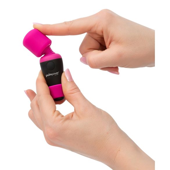 PalmPower - mini wand vibrator - kraftig massage - pink/sort