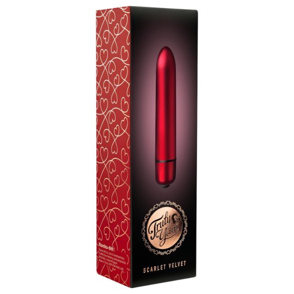 Scarlet Velvet - mini vibrator - 10 vibrationsmønstre - rød