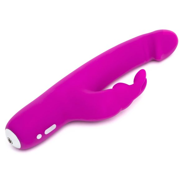 Happyrabbit Realistic Slim - genopladelig, klitorisstimulerende vibrator (lilla)