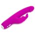 Happyrabbit Realistic Slim - genopladelig, klitorisstimulerende vibrator (lilla)