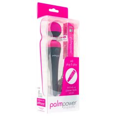 PalmPower - wand vibrator - med powerbank - pink/grå