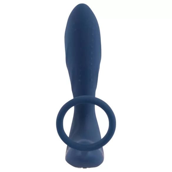 You2Toys - prostata plug med penisring - vibrator - blå