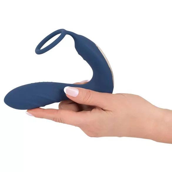 You2Toys - prostata plug med penisring - vibrator - blå