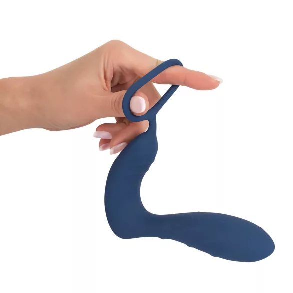 You2Toys - prostata plug med penisring - vibrator - blå