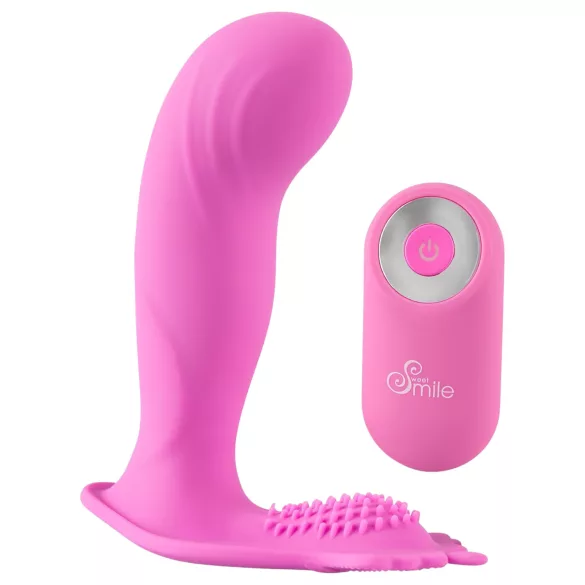 SMILE G-Spot Panty - bærbar, genopladelig trådløs vibrator (pink)