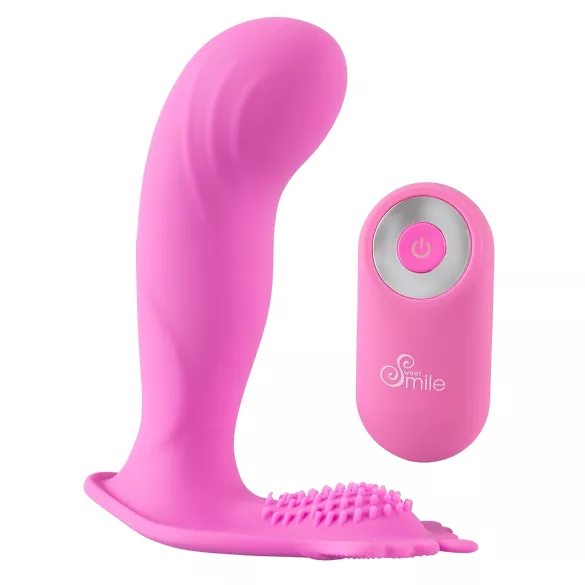 SMILE G-Spot Panty - bærbar, genopladelig trådløs vibrator (pink)