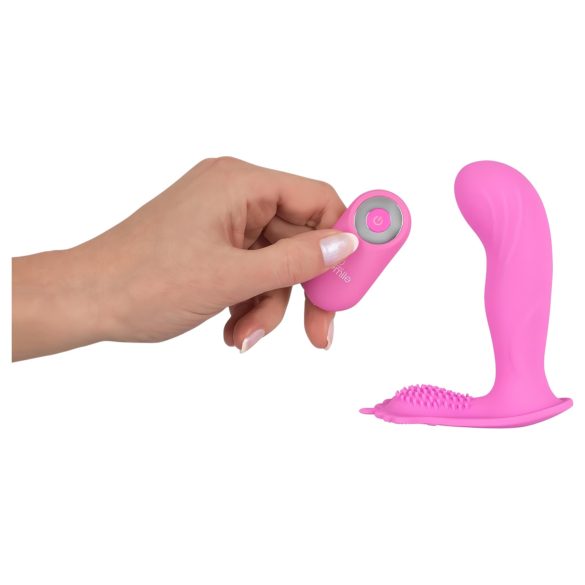 SMILE G-Spot Panty - genopladelig trådløs vibrator til trusser (pink)