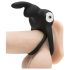 Happyrabbit Cock - vandtæt, genopladelig penis- og testikelring (sort)
