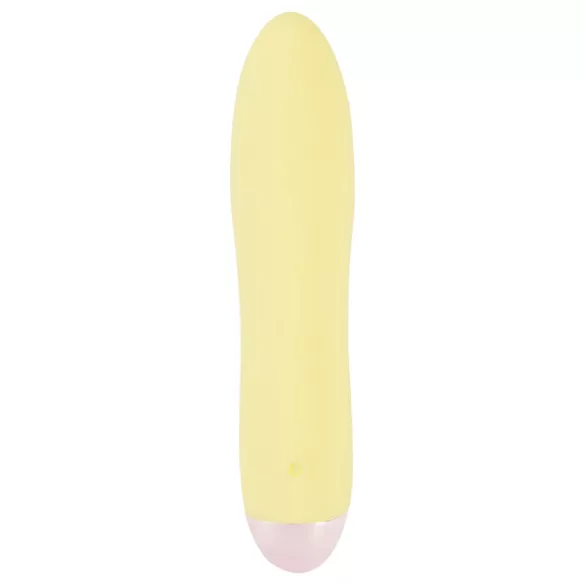Cuties Mini Yellow - genopladelig, silikone stavvibrator (gul)