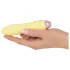 Cuties Mini Yellow - genopladelig, silikone stavvibrator (gul)