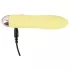Cuties Mini Yellow - genopladelig, silikone stavvibrator (gul)