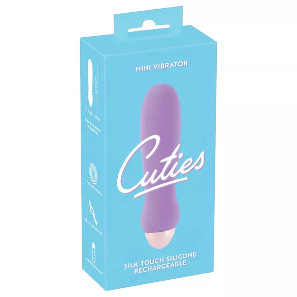You2Toys - Cuties Mini Purple - genopladelig silikonestavvibrator (lilla)