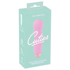   Cuties Mini Rose - vibrator med bølger - genopladelig - pink