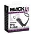 Black Velvets - analvibrator med penisring - sort