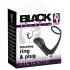 Black Velvets - analvibrator med penisring - sort