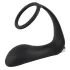 Black Velvets - analvibrator med penisring - sort