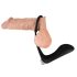 Black Velvets - analvibrator med penisring - sort