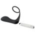 Black Velvets - analvibrator med penisring - sort