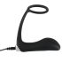 Black Velvets - analvibrator med penisring - sort