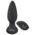Black Velvets - analvibrator med roterende perler - sort