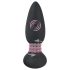 Black Velvets - analvibrator med roterende perler - sort