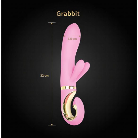 G-Vibe GRabbit - G-punkt vibrator - 3 motorer - genopladelig - pink