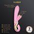 G-Vibe GRabbit - G-punkt vibrator - 3 motorer - genopladelig - pink