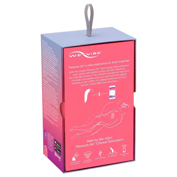 We-Vibe Melt - App-styret luftbølge-klitorisstimulator (koralfarvet)