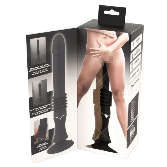 You2Toys Fucking Machine - stødpudevibrator med sugekop (sort)