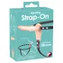 You2Toys - strap-on vibrator med rem - opladelig - natur