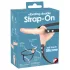 You2Toys - strap-on dobbeltdildo vibrator - natur