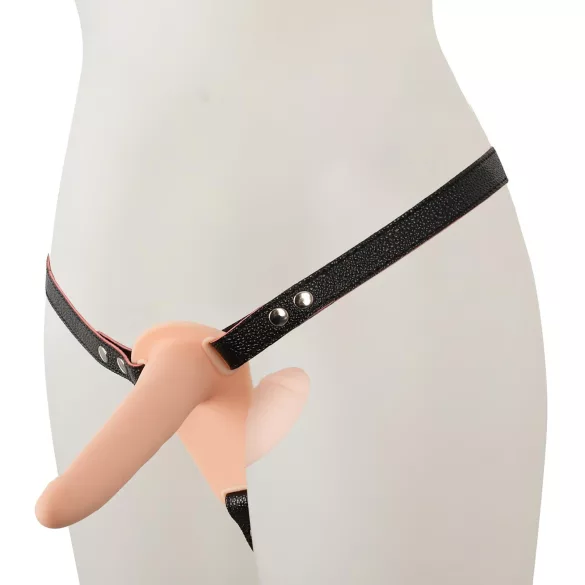 You2Toys - strap-on dobbeltdildo vibrator - natur
