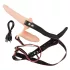 You2Toys - strap-on dobbeltdildo vibrator - natur