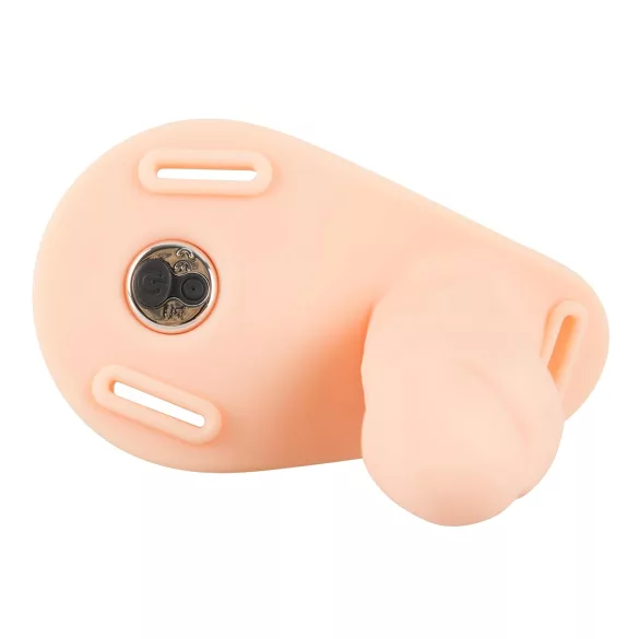 You2Toys - strap-on dobbeltdildo vibrator - natur