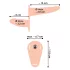 You2Toys - strap-on dobbeltdildo vibrator - natur