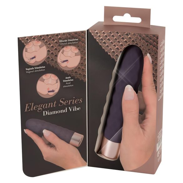 You2Toys - vibratorstav med diamantdetalje - genopladelig - lilla