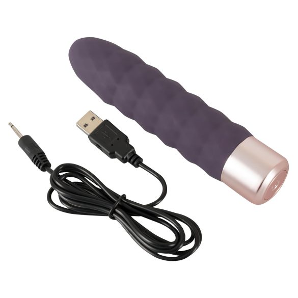 You2Toys - vibratorstav med diamantdetalje - genopladelig - lilla