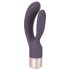 You2Toys Elegant Double - genopladelig vibrator med klitorisstimulator (lilla)