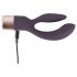 You2Toys Elegant Double - genopladelig vibrator med klitorisstimulator (lilla)