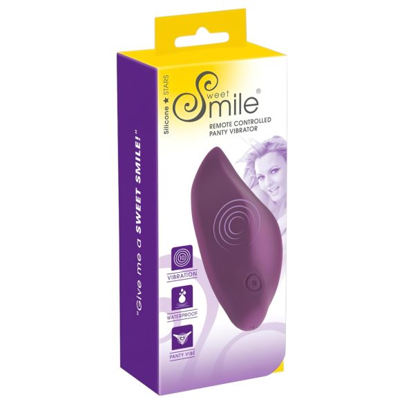SMILE - trussevibrator med klitorisstimulation - genopladelig - lilla
