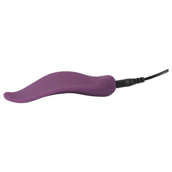 SMILE - trussevibrator med klitorisstimulation - genopladelig - lilla