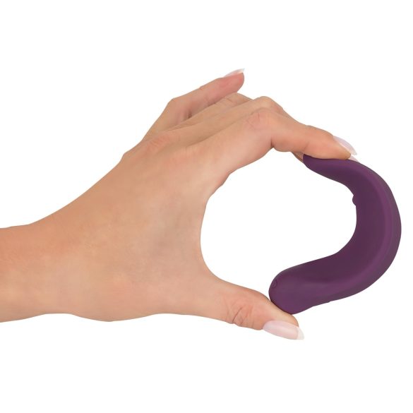 SMILE - trussevibrator med klitorisstimulation - genopladelig - lilla