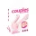 Couples Choice - 2-motors parvibrator (lyserød)