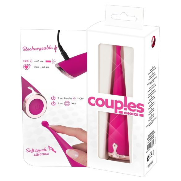 Couples Choice - klitorisvibrator til par - genopladelig - pink
