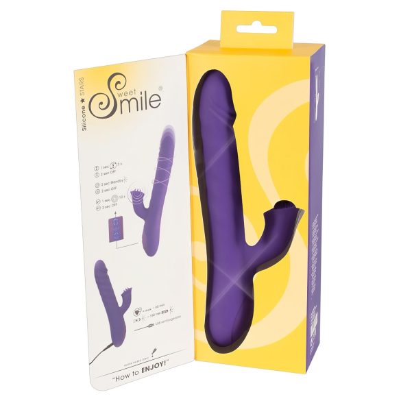 Smile Pearl - vibrator med perler - lilla