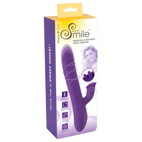 Smile Pearl - vibrator med perler - lilla