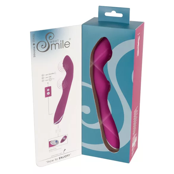 SMILE - fleksibel A- og G-punkt vibrator - pink